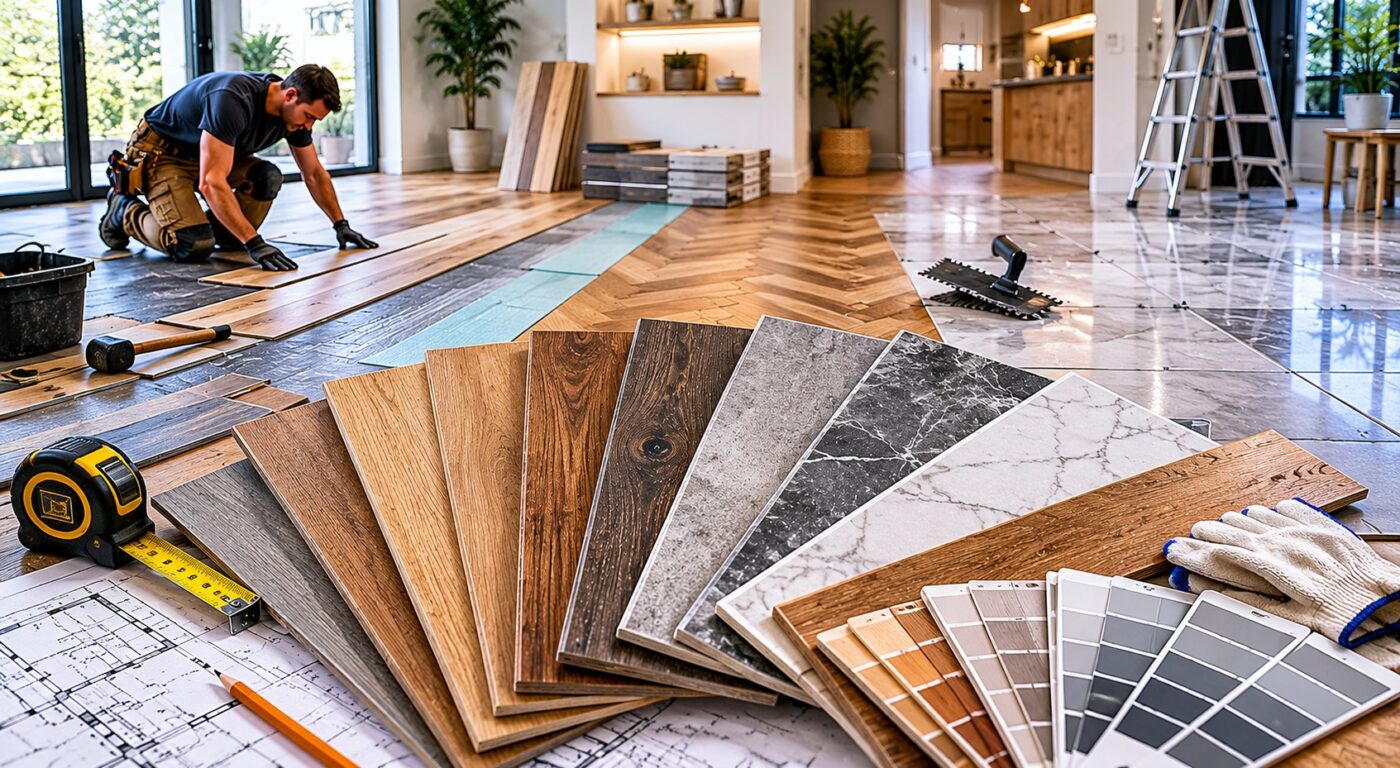 choosing flooring materials vinyl tile laminate for home renovation