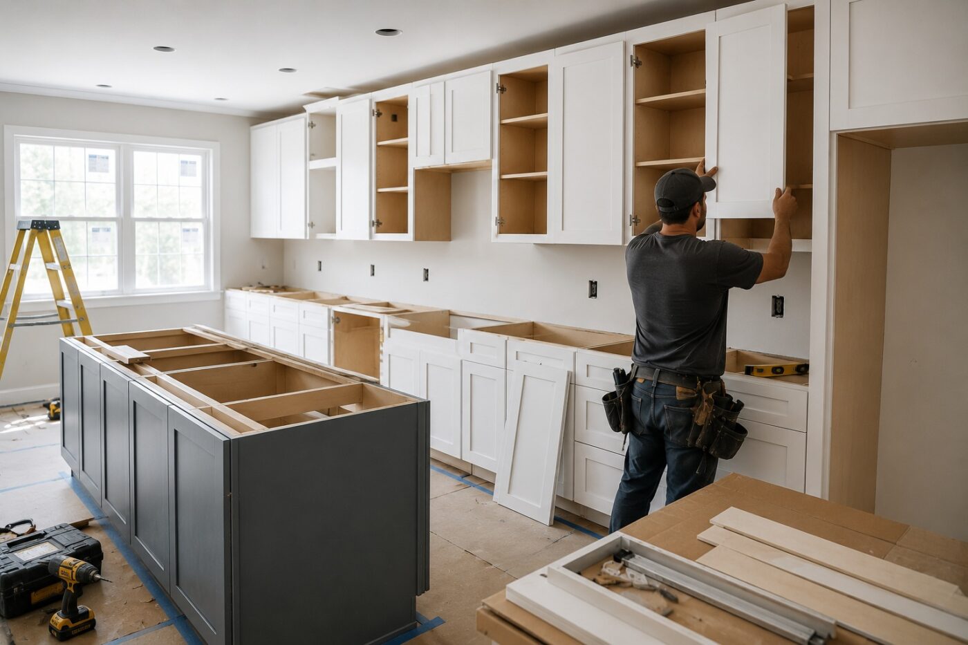 modern kitchen installation and remodeling timeline process